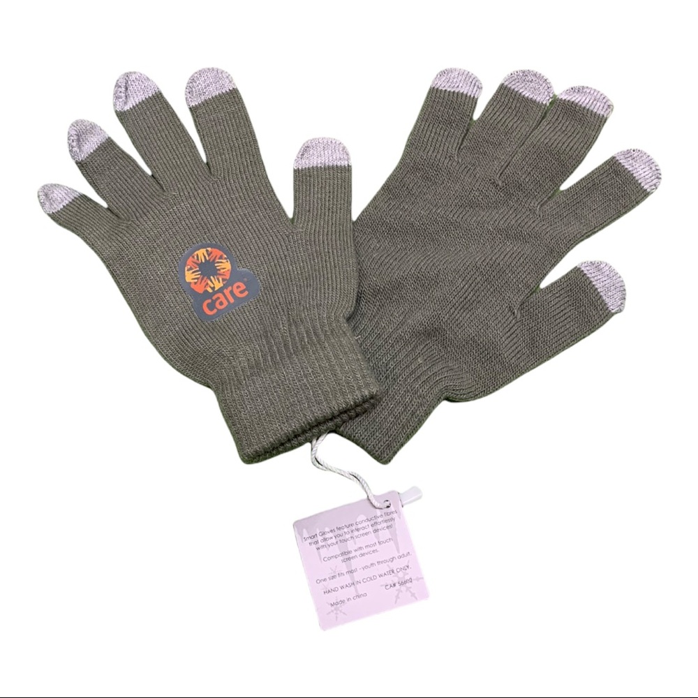 5-$25 NWT Care Touch Screen Winter Cold Weather Gloves OS Stretchy Mittens